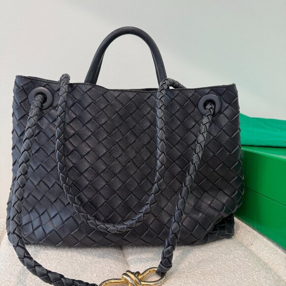 Bottega Veneta Andiamo Bag in Nocturnal (Dark Blue) - Picture 1 of 11